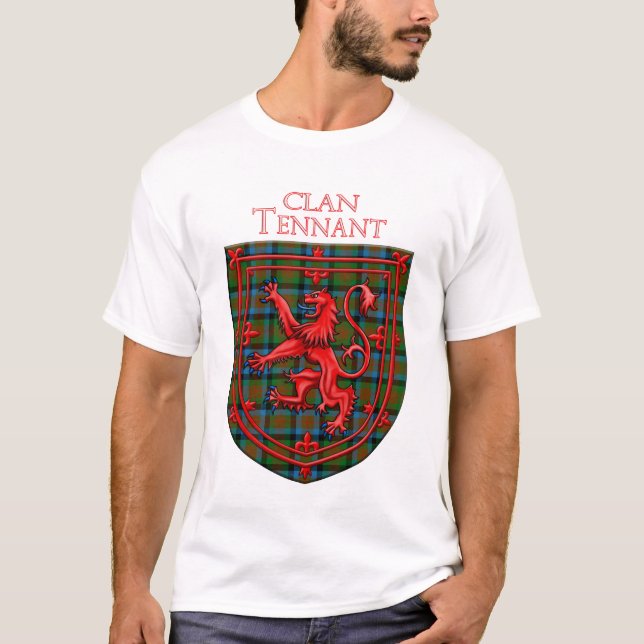 Camiseta Tennant Tartan Scottish Plaid Lion Rampant (Anverso)