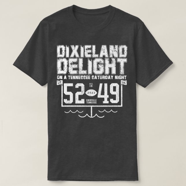 CAMISETA TENNESSEE ALABAMA EN NARANJA (Diseño del anverso)