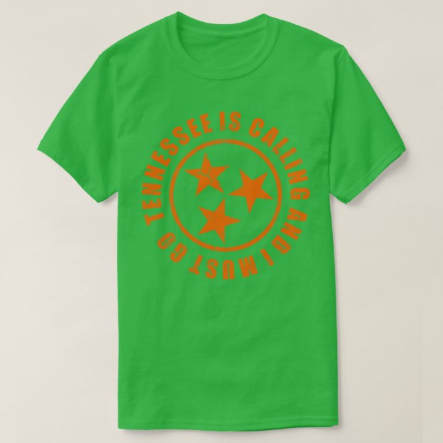 Camiseta Tennessee Está Llamando Y Debo Ir (Diseño del anverso)