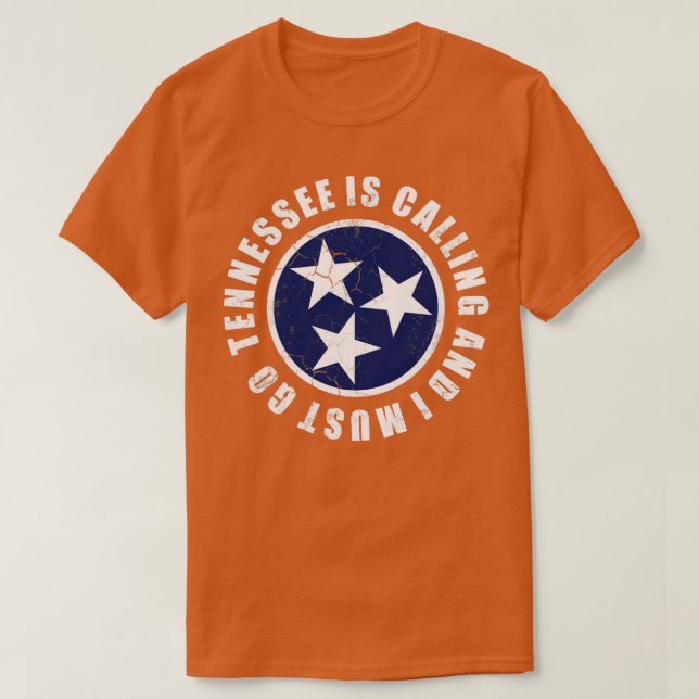 Camiseta Tennessee Está Llamando Y Debo Ir (Diseño del anverso)