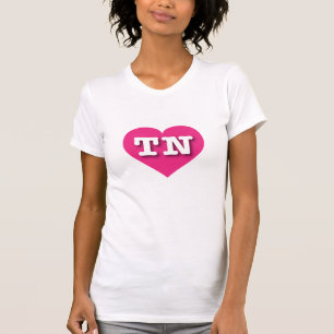 Camiseta Tennessee Hot Pink Heart - Amo TN