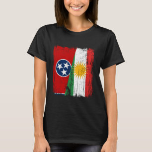 Camiseta Tennessee Kurdistán Media Bandera Tennessean Kurdo