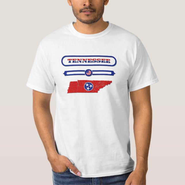 CAMISETA TENNESSEE MAP, TENNESSEE, USA. SAMER BRASIL (Anverso)