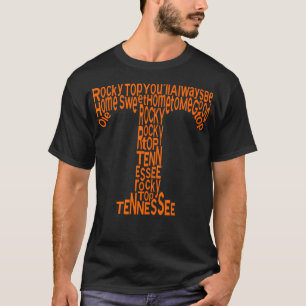 Camiseta Tennessee Naranja Sangrado De Varsidad De Tn Rocky