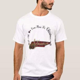 Camiseta Tennessee Plaid All Vuelve A Casa Para Navidades