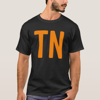 Camiseta Tennessee Shirt Simple TN Naranja Estado Orgullo F