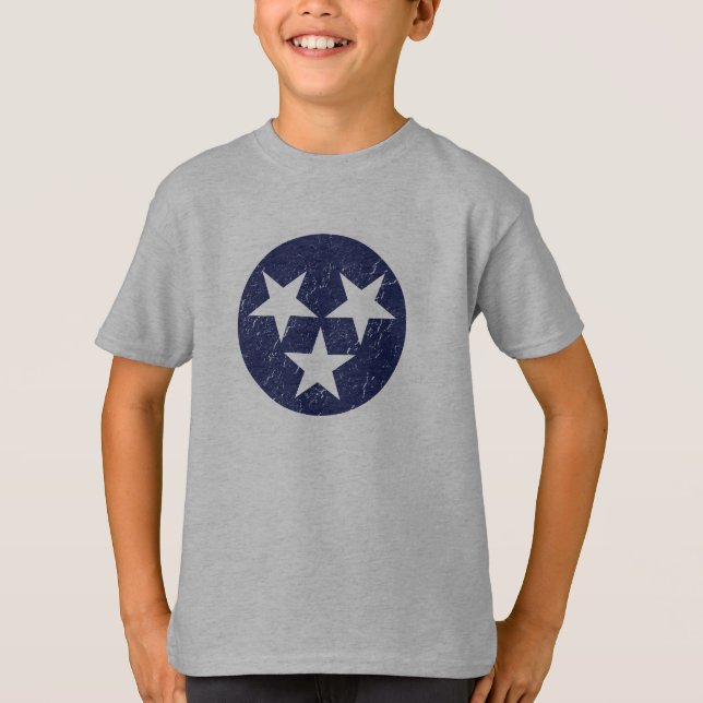 Camiseta Tennessee State Flag Grunge Nashville Love (Anverso)