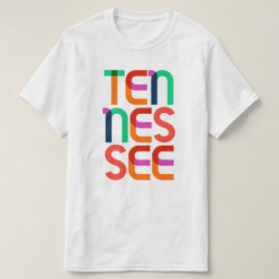Camiseta Tennessee Vintage Retro Colorido Arte Pop 80s
