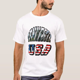 Camiseta Tennessee y USA Picture Text