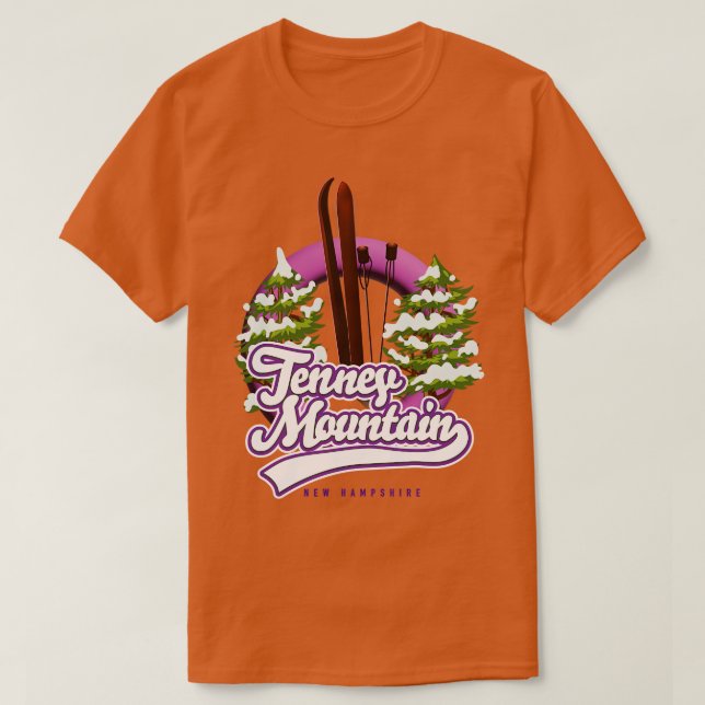 Camiseta Tenney mountain new hampshire ski 1 (Diseño del anverso)