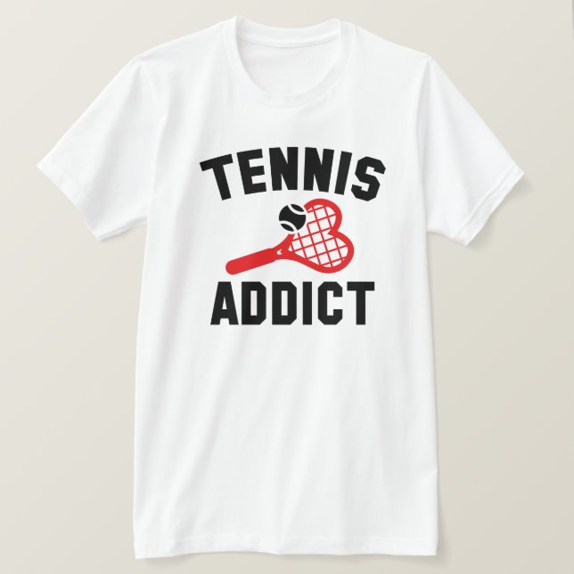 Camiseta Tennis Addict (Anverso del diseño)