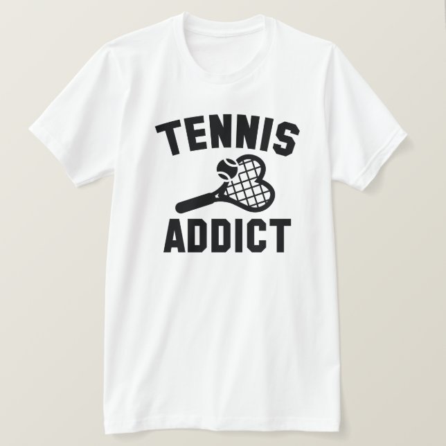 Camiseta Tennis Addict (Anverso del diseño)