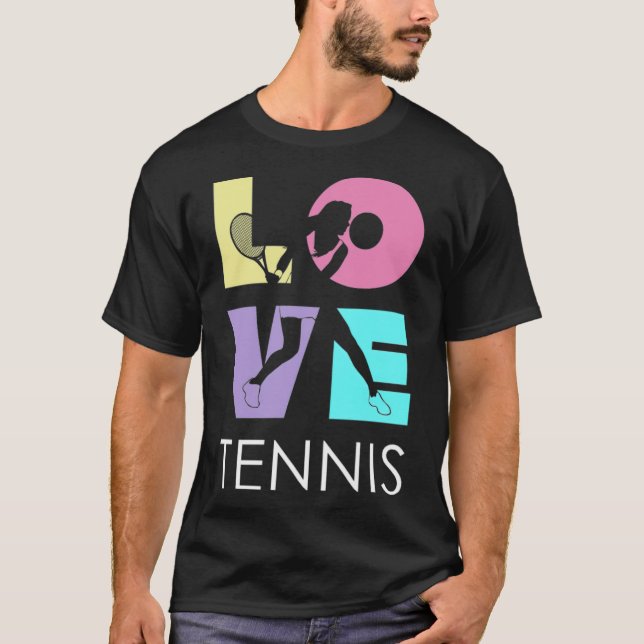 Camiseta Tennis Ama al hombre americano  (Anverso)