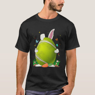 Camiseta Tennis Ball Egny Bunny Ears Feliz Día de Pascua Ho