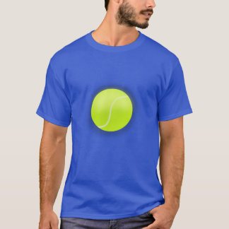 Camiseta Tennis Ball With Curved White Seam Floating On Whi