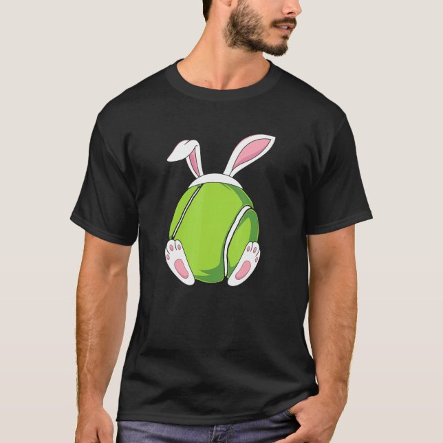 Camiseta Tennis Bunny Ears Funny Easter Tennis Bunny Easter (Anverso)