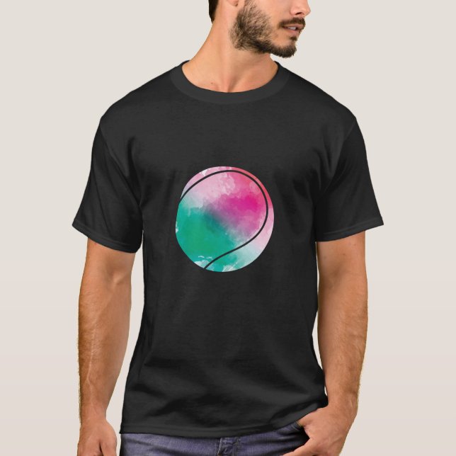 Camiseta Tennis bunter Ball (Anverso)