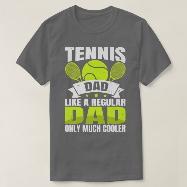Camiseta Tennis Dad Like A Regular Dad Sólo Mucho Más Frío  (Diseño del anverso)