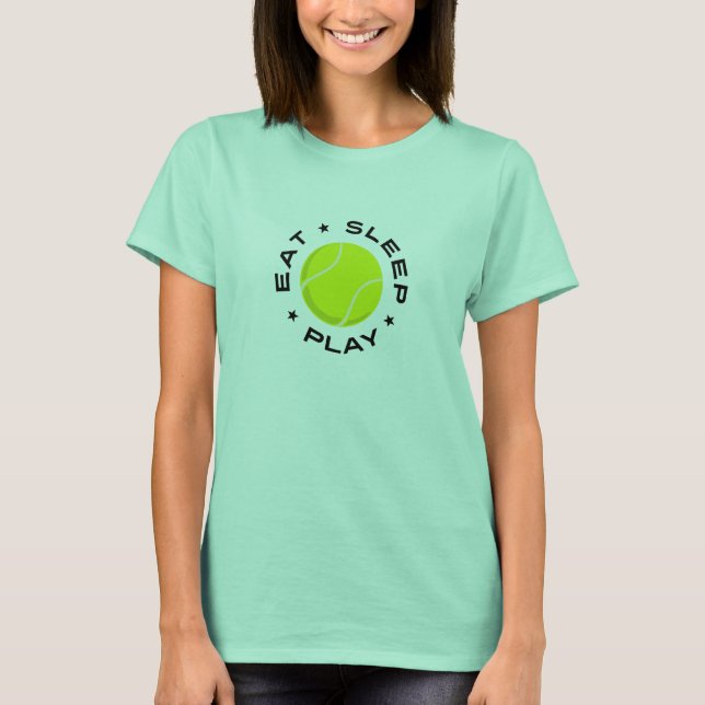 Camiseta Tennis - Eat Sleep Play (Anverso)