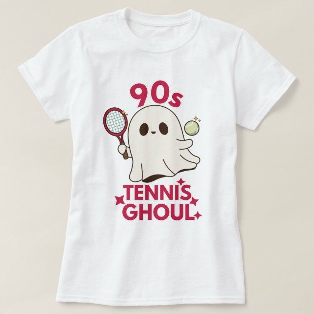 Camiseta Tennis Ghoul Halloween de los años noventa (Diseño del anverso)