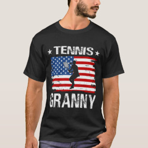 Camiseta Tennis GRANNY Día del Padre de la Bandera de Estad