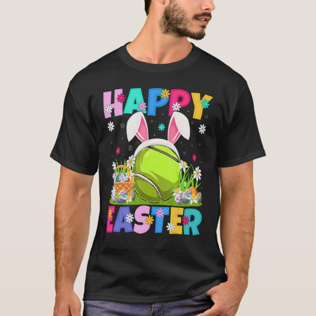 Camiseta Tennis Happy Easter Bunny Tennis Easter Sunday (Anverso)