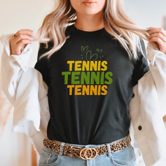 Camiseta Tennis Love - Audaces vibraciones de corazón verde (Subido por el creador)