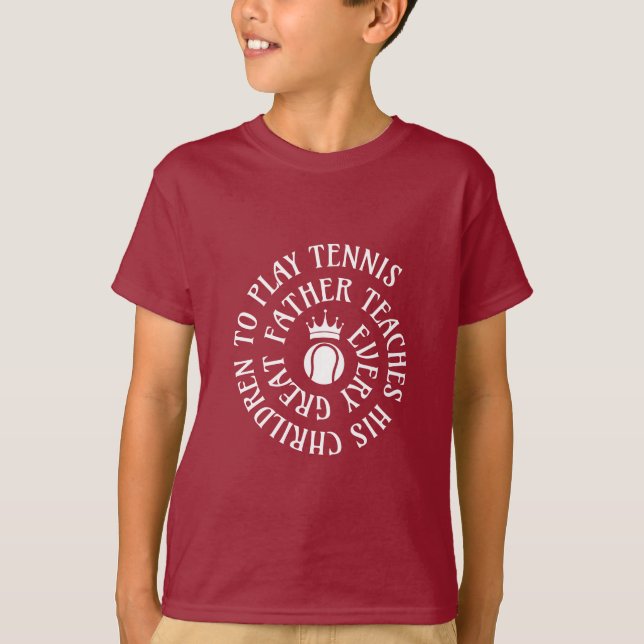 Camiseta Tennis Love Maroon Tee (Anverso)