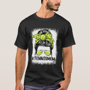 Camiseta Tennis Mom anota a las sucias mujeres de un bollo