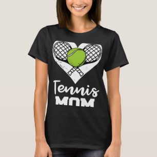 Camiseta Tennis Mom Heart Tennis Player Mom
