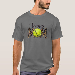 Camiseta Tennis Mom Leopard divertida fiesta de la madre