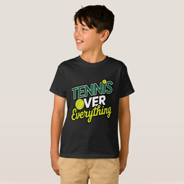 Camiseta Tennis Over Everything - Design Graphique tennis (Anverso completo)
