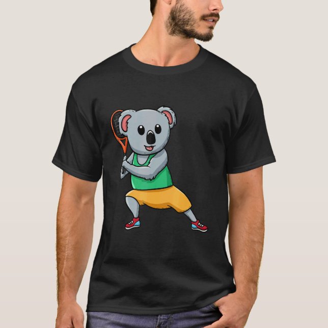 Camiseta Tennis Player Koala Bear Tennis Coach Racket Game (Anverso)