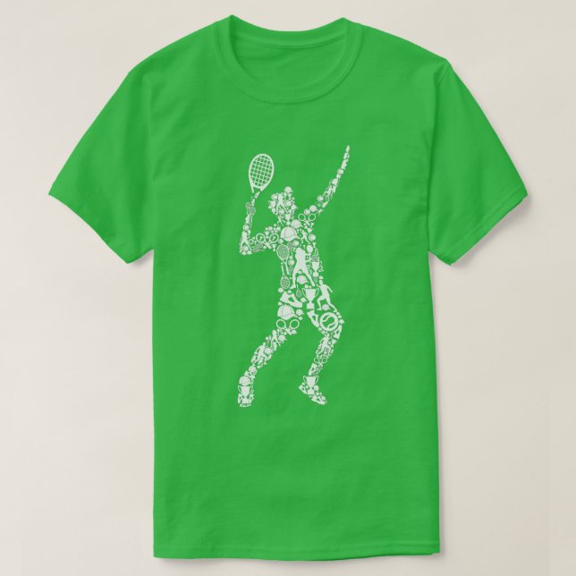 Camiseta Tennis Player Men Boys Youth Kids  (Diseño del anverso)