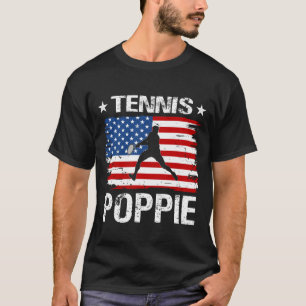 Camiseta Tennis POPPIE Día del Padre de la Bandera de Estad