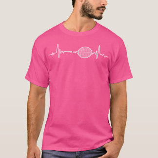 Camiseta Tennis Racquet Heartbeat Funny Jugador de Tenis