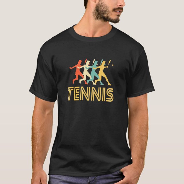 Camiseta Tennis Retro Vintage Silhouette (Anverso)