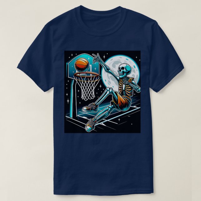 Camiseta Tennis Skeleton Funny Halloween (Diseño del anverso)