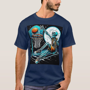 Camiseta Tennis Skeleton Funny Halloween