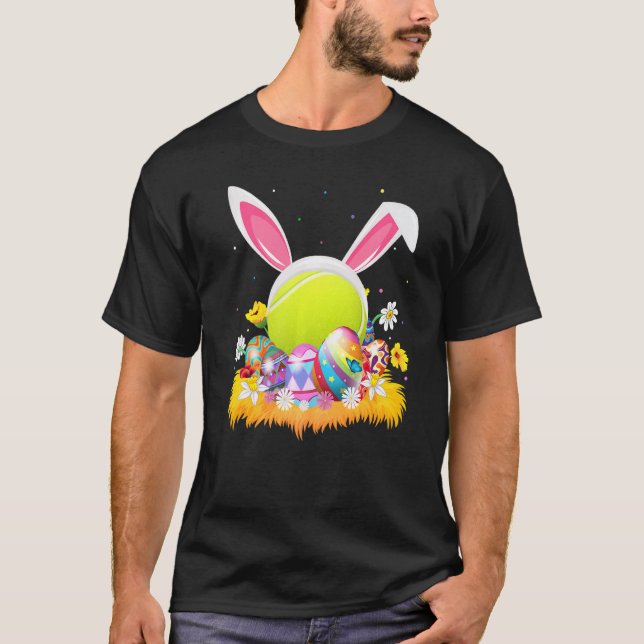 Camiseta Tennis Sports Easter Egg Funny Tennis Easter Sunda (Anverso)