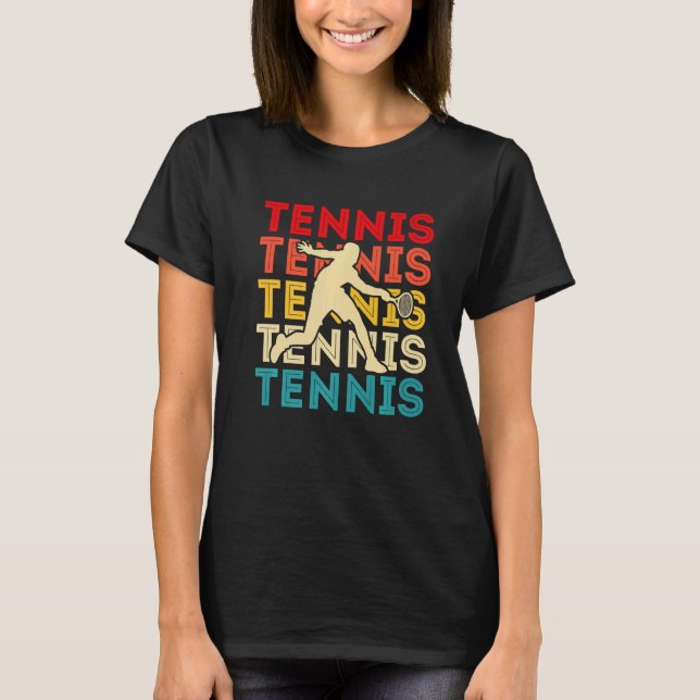 Camiseta Tennis Tennis Tennis Retro Vintage Premium (Anverso)
