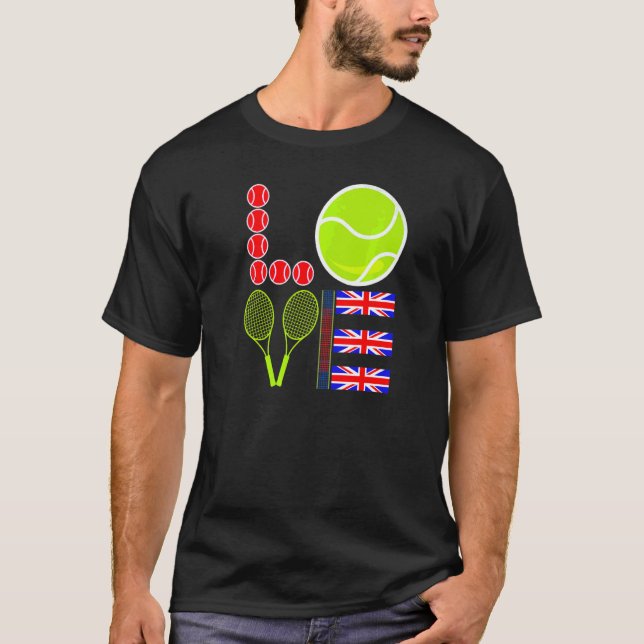Camiseta Tennis Uk Husband Dad Mom Ama Racket (Anverso)