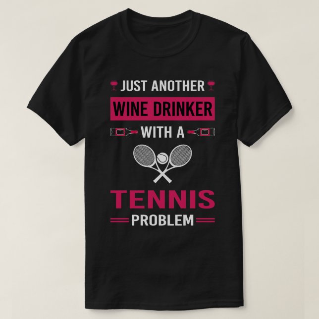 Camiseta Tennis Wine Drinker (Diseño del anverso)