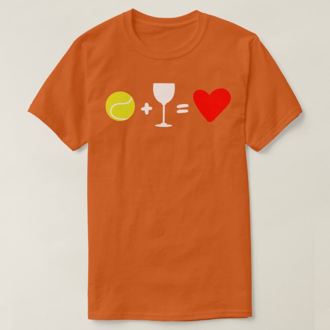 Camiseta Tennis Wine Love (Diseño del anverso)