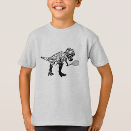 Camiseta Tennisaurus Rex embroma el dinosaurio T-rex que