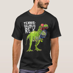 Camiseta Tennissaurus Rex Tennis Dinosaur T Rex Coach Regal