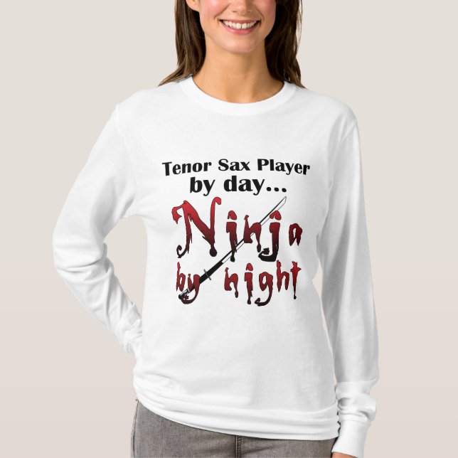 Camiseta Tenor Sax Ninja (Anverso)