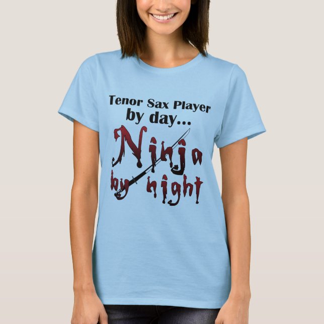 Camiseta Tenor Sax Ninja (Anverso)