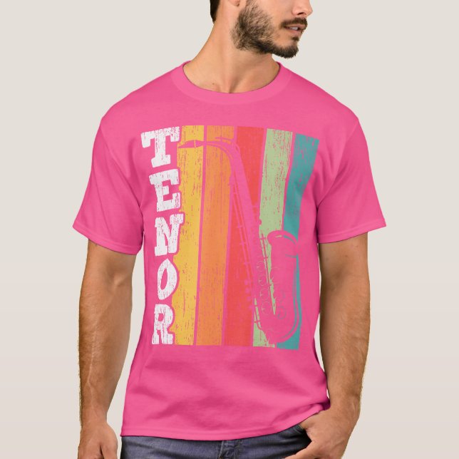 Camiseta Tenor Saxofón: Instrumentali, músico saxofonista (Anverso)