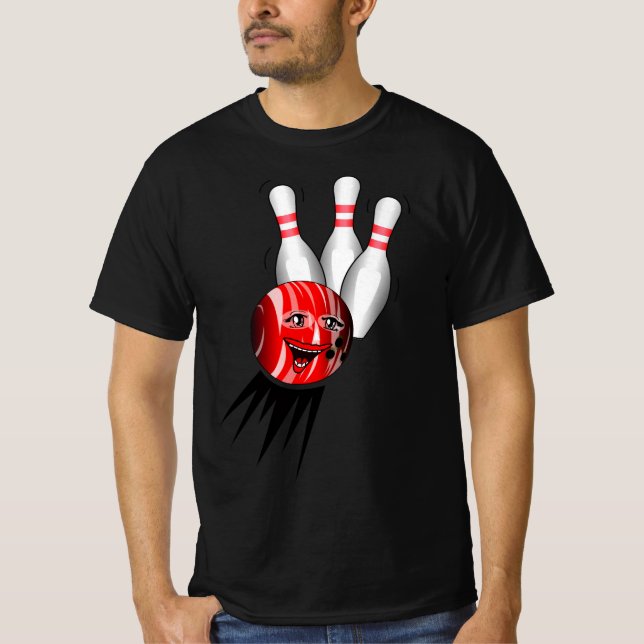 Camiseta Tenpin Bowling Strike. (Anverso)